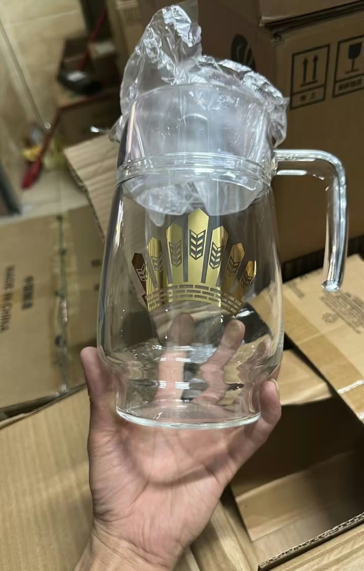 Actual finished glass pitcher shared with Annice P.